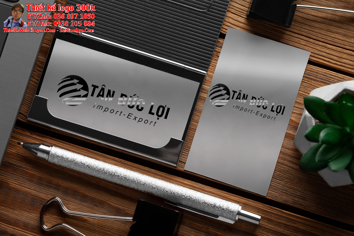 Thiết kế logo xuất nhập khẩu TÂN ĐỨC LỢI Thiết kế logo xuất nhập khẩu TÂN ĐỨC LỢI