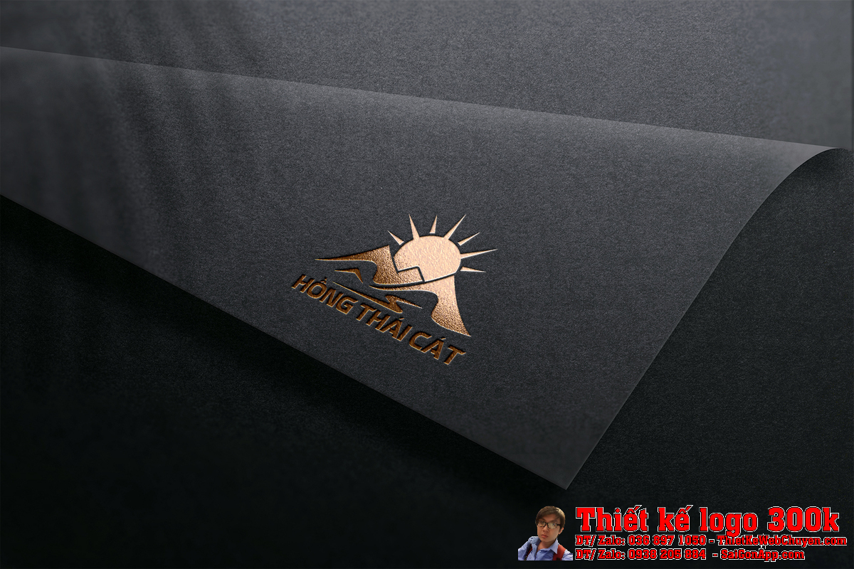 Chi tiết biểu tượng logo xuất nhập khẩu Hồng Thái Cát