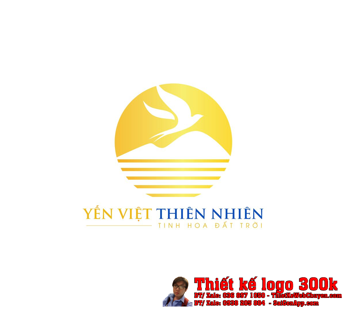 Thiết kế logo xây dựng hạ tầng kỹ thuật TINA Thiết kế logo yến sào Yến Việt Thiên Nhiên