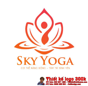 Thiết kế logo yoga Sky