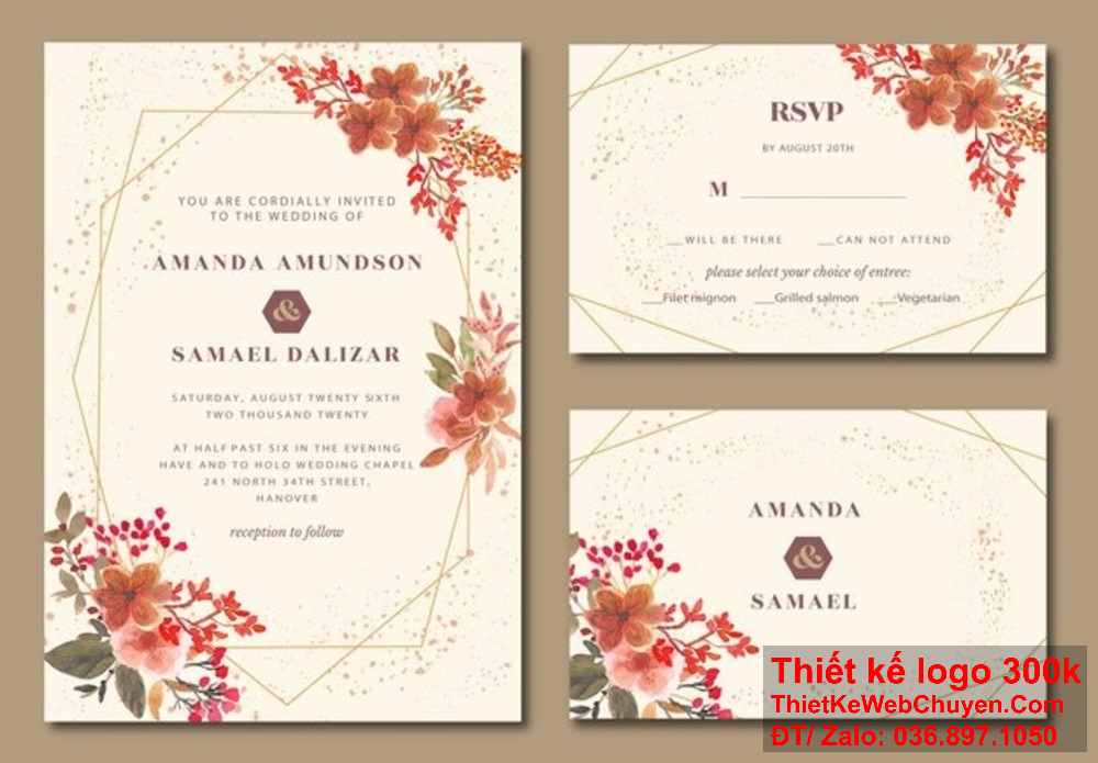 Mỗi chi tiết trong thiệp mời Đám Cưới đều được chăm chút kỹ lưỡng để tạo nên sự hoàn hảo. Tạo ra ấn tượng đầu tiên với khách mời qua thiệp mời Đám Cưới độc đáo từ chúng tôi.