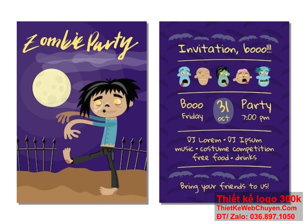 Khám phá sự ma mị và huyền bí trong thiệp mời Halloween Party của chúng tôi, nơi mà sự sáng tạo không bao giờ ngừng trỗi dậy. Với thiệp mời Halloween Party của chúng tôi, bạn sẽ đảm bảo tạo ra một ấn tượng mạnh mẽ từ ngay cái nhìn đầu tiên.