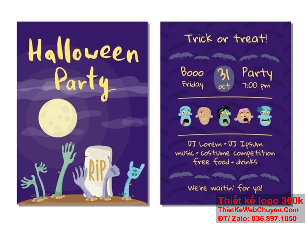 Với thiệp mời Halloween Party của chúng tôi, bạn sẽ tỏa sáng giữa đám đông và tạo nên dấu ấn riêng biệt. Thiệp mời Halloween Party của chúng tôi là biểu tượng của sự sáng tạo và sự kỳ diệu.