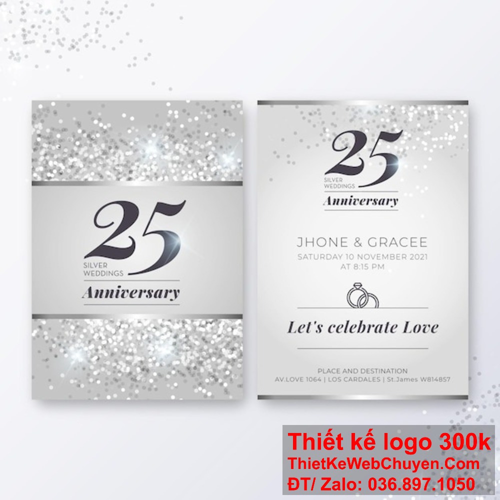 Với sự kết hợp của màu sắc tinh tế và font chữ độc đáo, thiệp mời Lễ Kỷ Niệm sẽ thu hút mọi ánh nhìn. Một thiệp mời Lễ Kỷ Niệm độc đáo sẽ tạo ra ấn tượng sâu sắc với mọi người mà bạn mời.