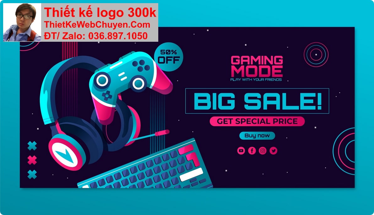 Thiết kế web Bán phụ kiện game thủ chuyên nghiệp Thiết kế web Bán phụ kiện game thủ chuyên nghiệp