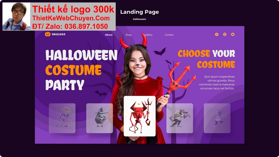 Thiết kế web Shop bán đồ cosplay chuyên nghiệp Thiết kế web Shop bán đồ cosplay chuyên nghiệp