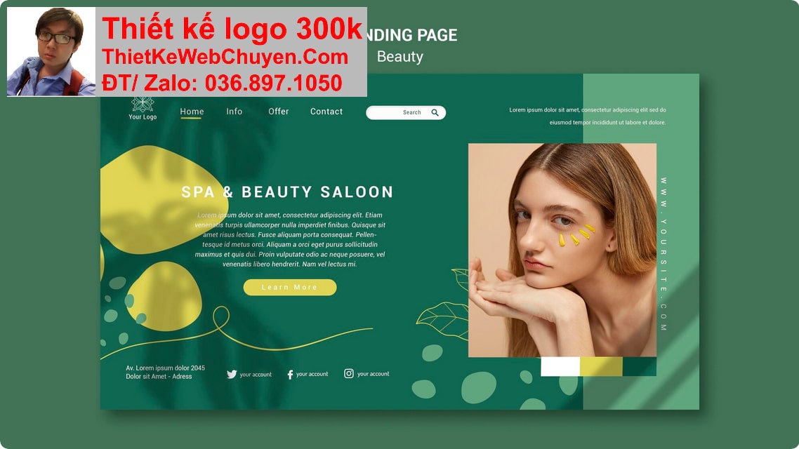 Thiết kế web dịch vụ Beauty clinic chuyên nghiệp Thiết kế web dịch vụ Beauty clinic chuyên nghiệp