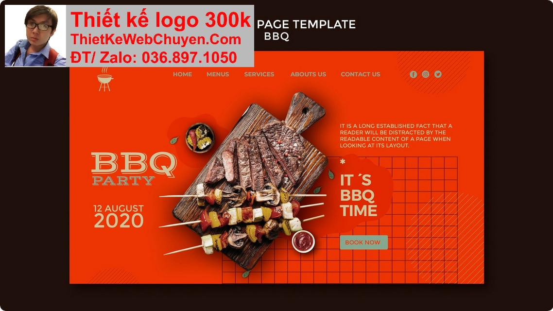 Thiết kế web nhà hàng Buffee BBQ chuyên nghiệp