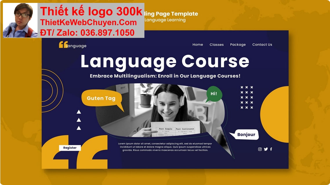 Thiết kế web trung tâm ngoại ngữ chuyên nghiệp Thiết kế web trung tâm ngoại ngữ chuyên nghiệp
