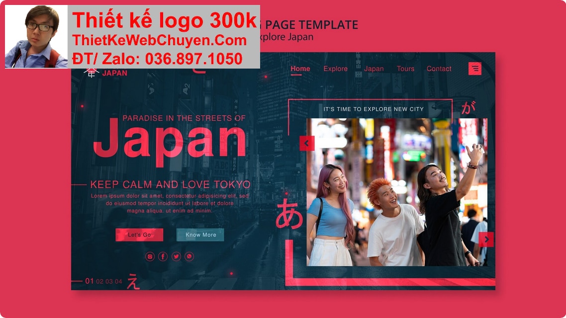 Thiết kế web trung tâm tiếng Nhật chuyên nghiệp Thiết kế web trung tâm tiếng Nhật chuyên nghiệp