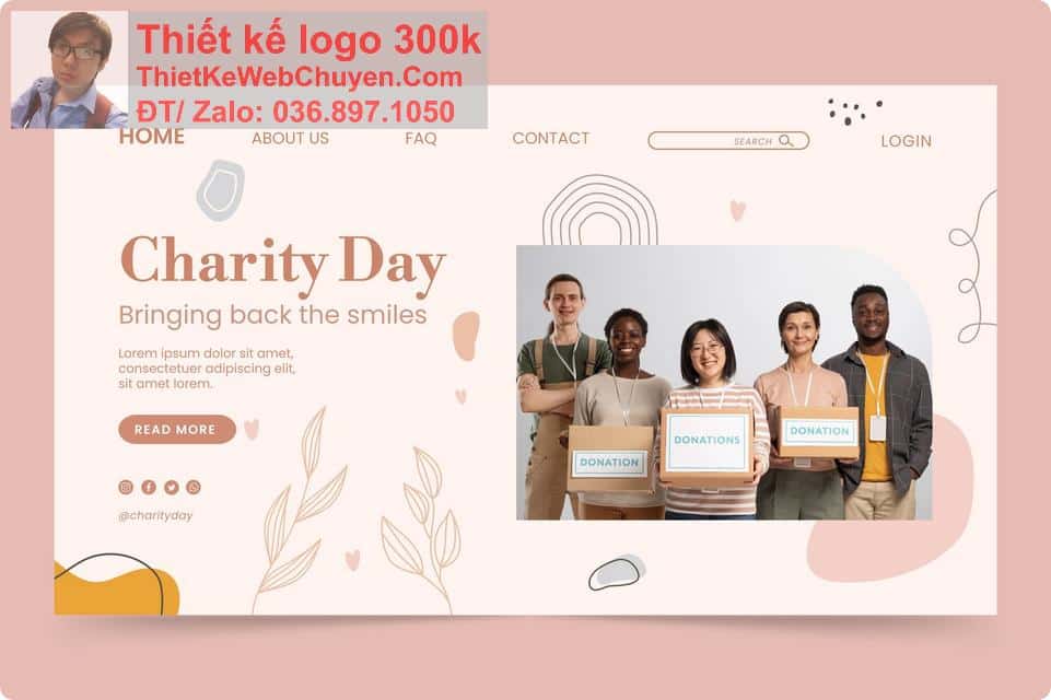 Thiết kế web từ thiện chuyên nghiệp