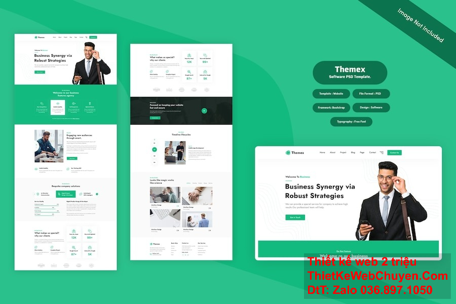 Thuythu thiết kế website bán hàng với tích hợp mạng xã hội.