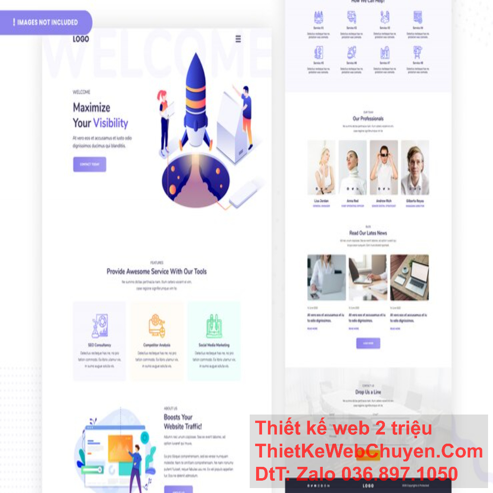 Thiết kế website đơn giản thường tập trung vào tính năng hơn là hình thức.