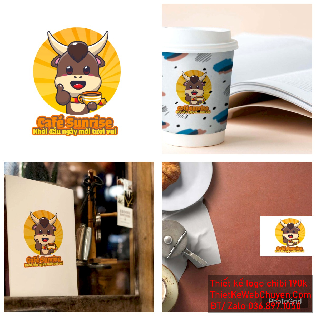 Vẽ chibi chú bò nâu dễ thương đang uống cà phê vui vẻ để thiết kế logo Vẽ chibi chú bò nâu dễ thương đang uống cà phê vui vẻ để thiết kế logo