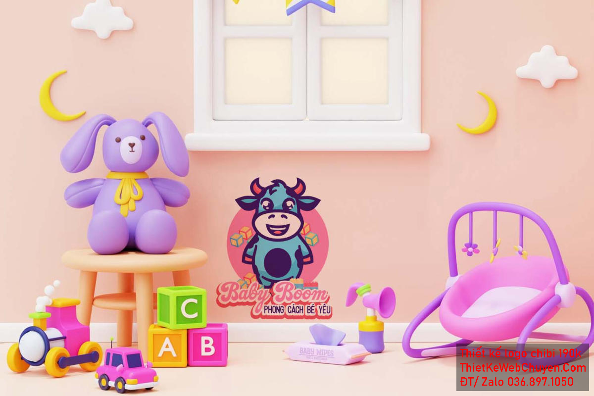 Vẽ chibi chú bò sữa màu xanh dễ thương đáng yêu trong thế giới đồ chơi để thiết kế logo Vẽ chibi chú bò sữa màu xanh dễ thương đáng yêu trong thế giới đồ chơi để thiết kế logo