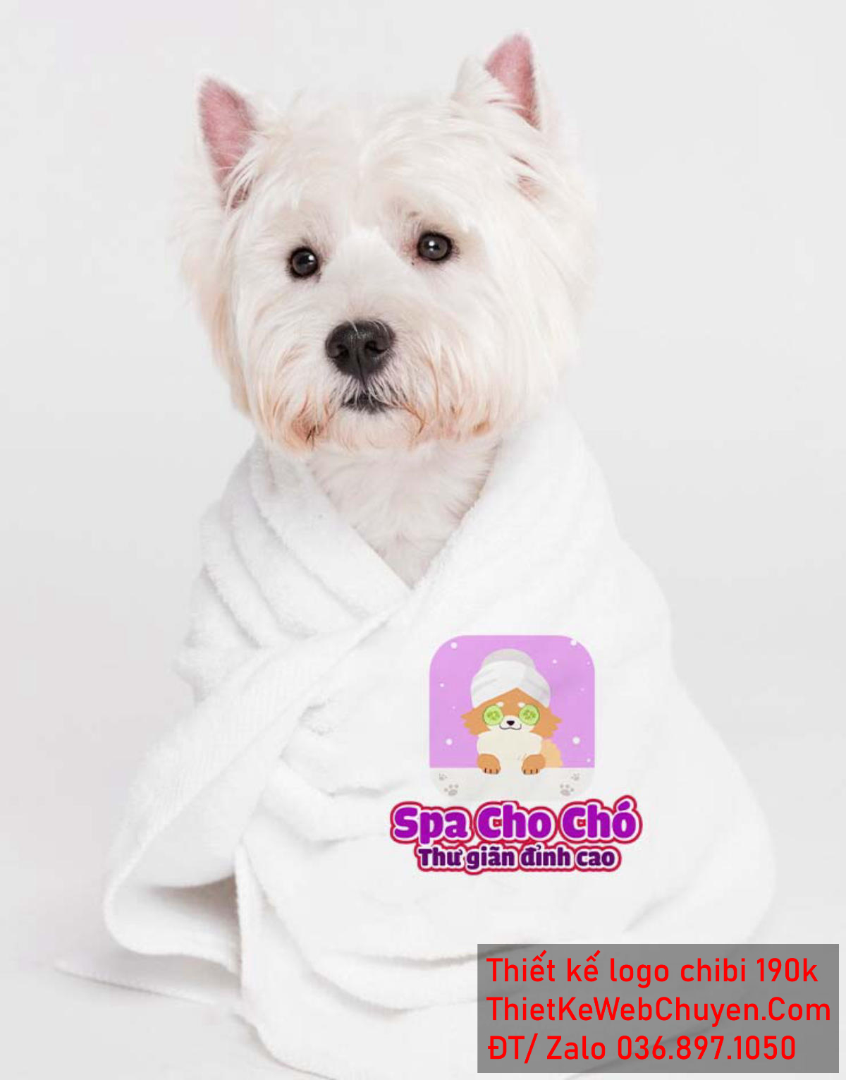 Vẽ chibi chú chó dễ thương spa đắp mặt nạ dưa chuột để thiết kế logo Vẽ chibi chú chó dễ thương spa đắp mặt nạ dưa chuột để thiết kế logo