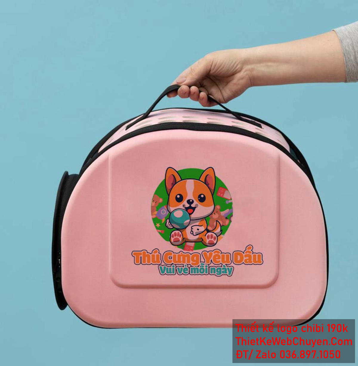 Vẽ chibi chú chó lông trắng cam đang chơi bóng vui vẻ để thiết kế logo Vẽ chibi chú chó lông trắng cam đang chơi bóng vui vẻ để thiết kế logo