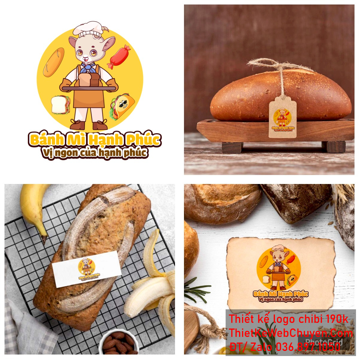 Vẽ chibi chú dê đầu bếp bán bánh mì để thiết kế logo Vẽ chibi chú dê đầu bếp bán bánh mì để thiết kế logo mẫu 5