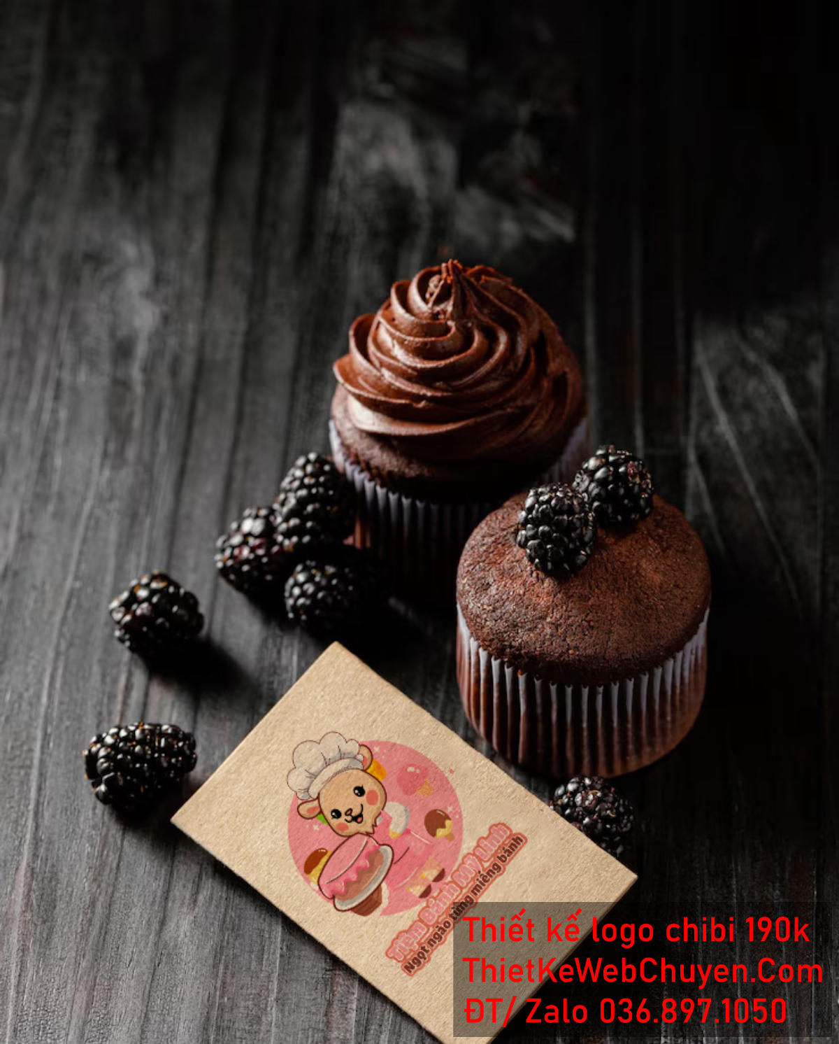 Vẽ chibi chú dê đầu bếp bán bánh ngọt để thiết kế logo - Ảnh 4