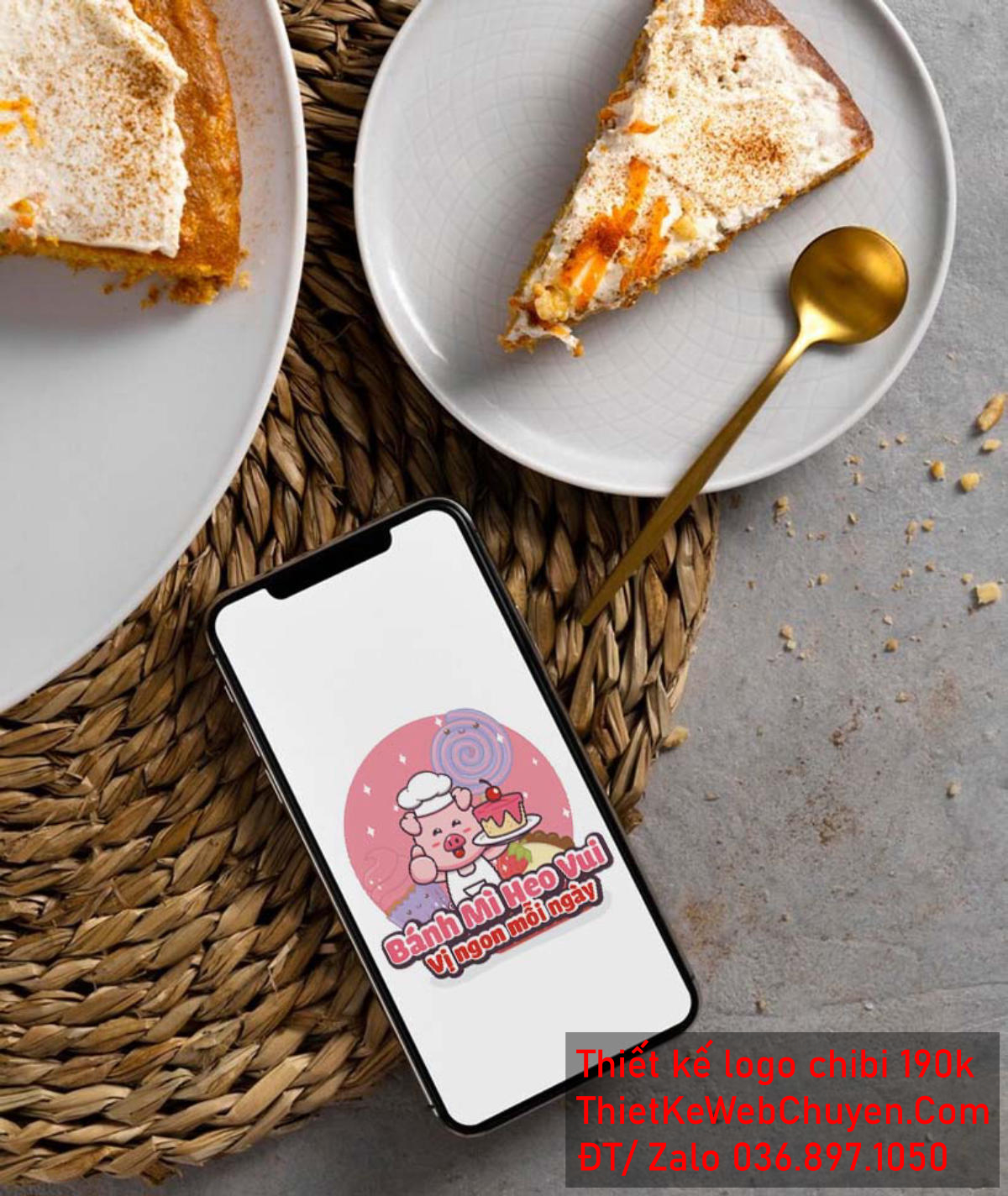 Vẽ chibi chú lợn đầu bếp trong thế giới bánh ngọt để thiết kế logo Vẽ chibi chú lợn đầu bếp trong thế giới bánh ngọt để thiết kế logo