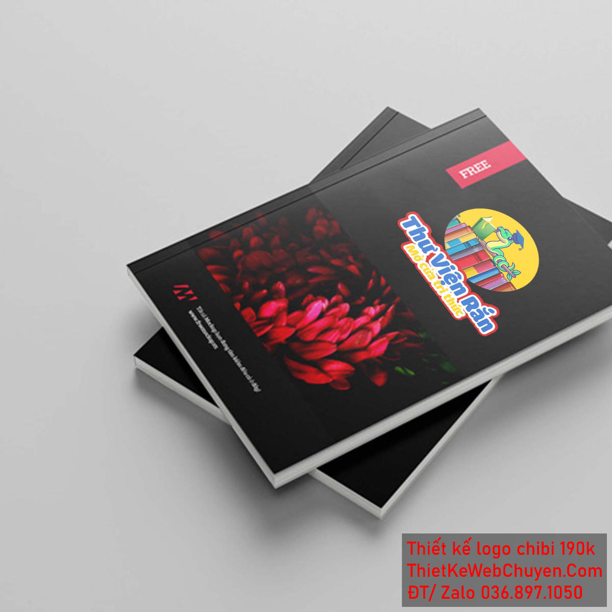 Vẽ chibi chú rắn đội mũ cử nhân đọc sách để thiết kế logo - Hình 2