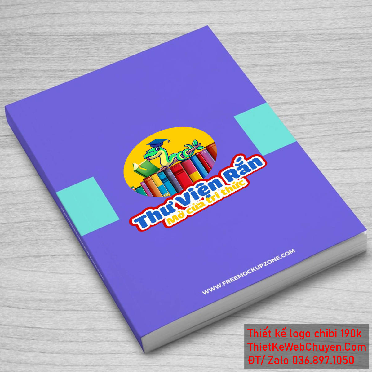 Vẽ chibi chú rắn đội mũ cử nhân đọc sách để thiết kế logo - Hình 3