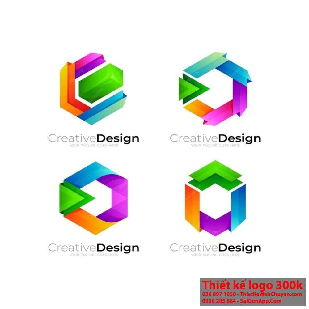 Logo Isometric Design thường mang tính hiện đại và sáng tạo.