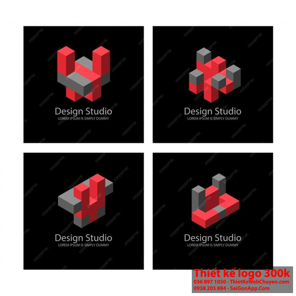 Isometric Design làm cho logo trở nên sinh động và thu hút ánh nhìn.