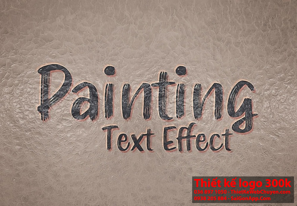 Logo với Textured Effects thường gây ấn tượng mạnh mẽ và lâu dài.