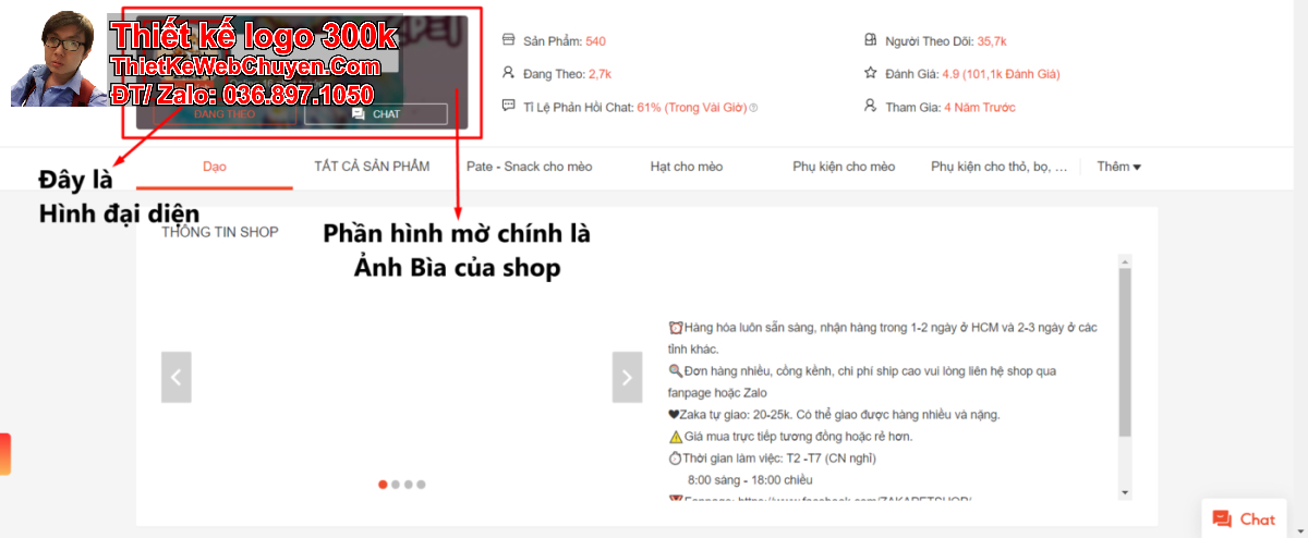 ảnh bìa shopee