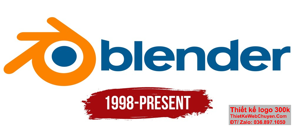 Sự đơn giản và hiện đại là điểm mạnh của Blender logo.