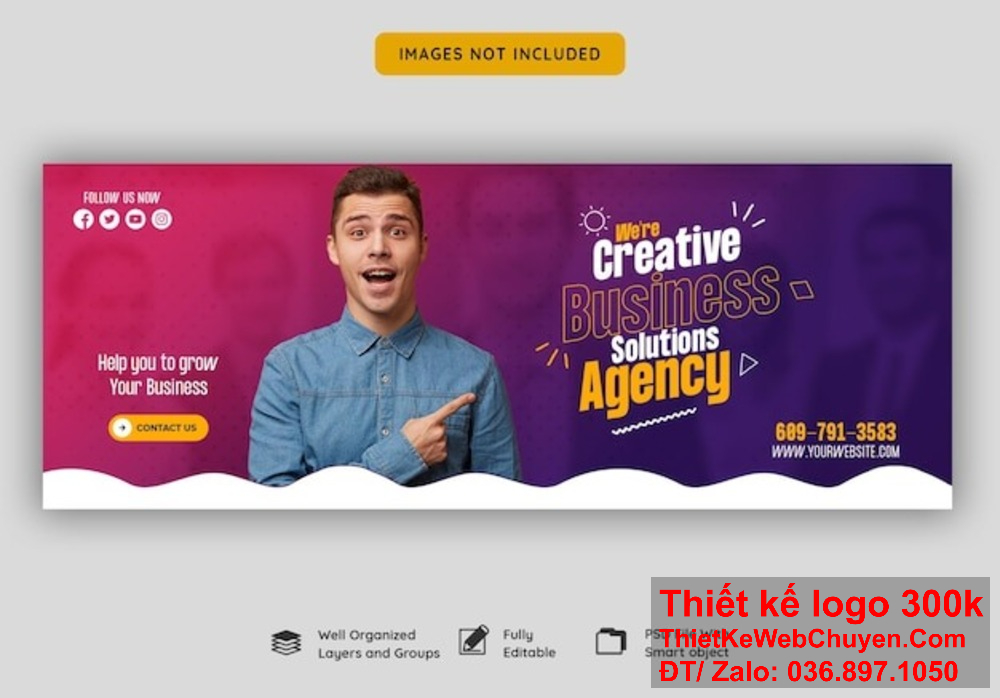 Với kinh nghiệm và sự tận tâm, chúng tôi cam kết mang đến cho bạn những mẫu banner website ảnh bìa Facebook chất lượng nhất. Chào mừng đến với công ty chúng tôi, chuyên về thiết kế banner website ảnh bìa Facebook!