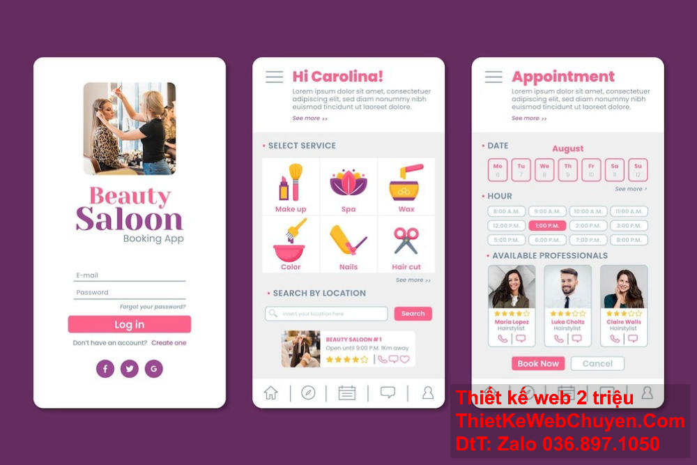 Cánh Cam nhận thiết kế web theo yêu cầu riêng của khách hàng.