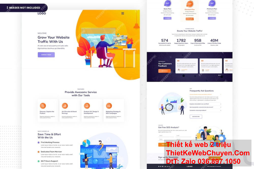 Cánh Cam tư vấn thiết kế web miễn phí cho khách hàng mới.