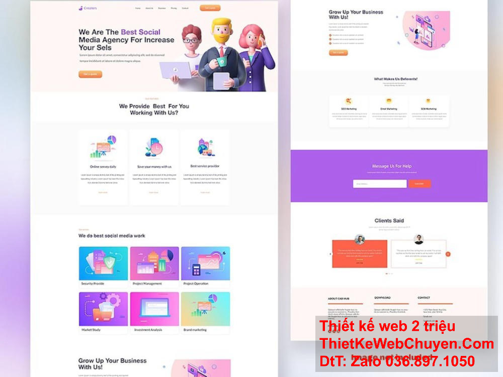 Chúng tôi tại Công ty thiết kế web Sehilo tin rằng mỗi doanh nghiệp đều cần một trang web độc đáo và thu hút để tạo ra sự khác biệt trên thị trường.