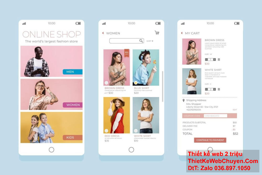 Thiết kế website của Wio tối ưu hóa tốc độ tải trang.