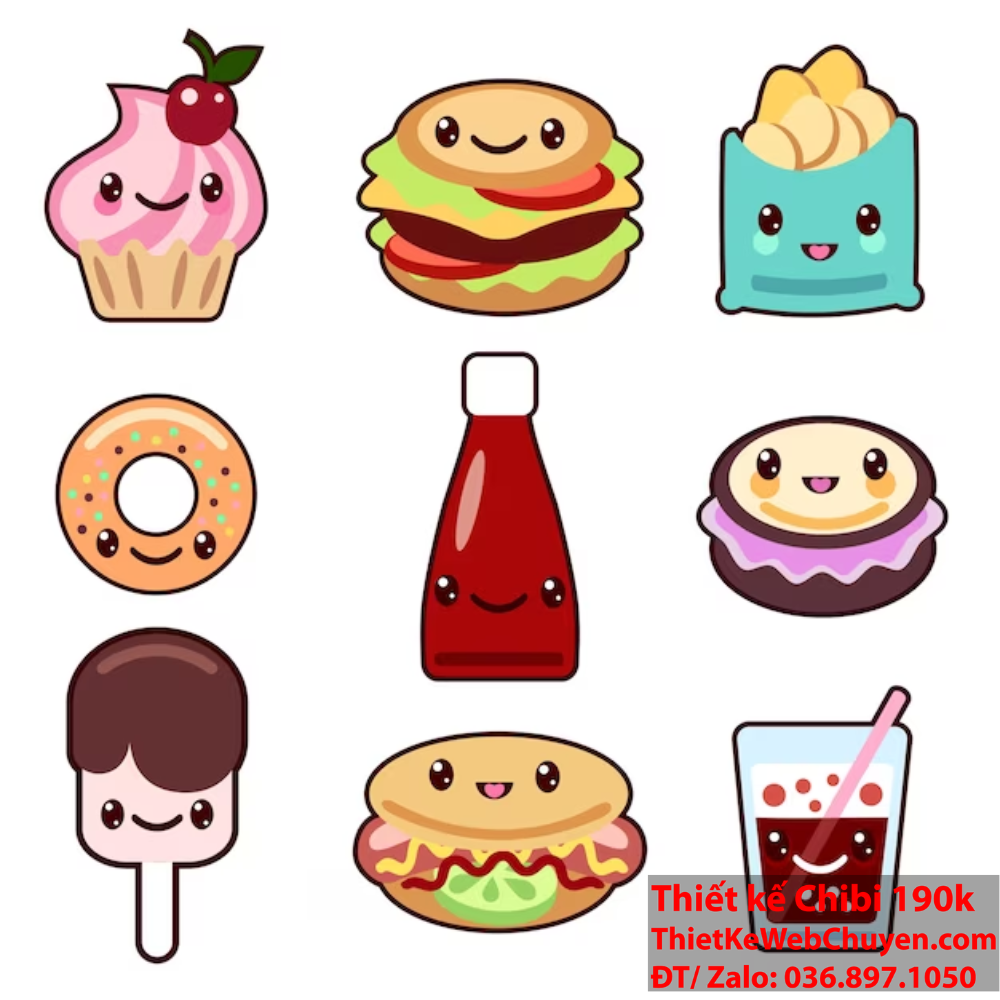 Khám Phá Thế Giới Đồ Ăn Chibi: Ngọt Ngào và Dễ Thương Bí Mật Tạo Nên Vẻ Đáng Yêu Của Đồ Ăn Chibi