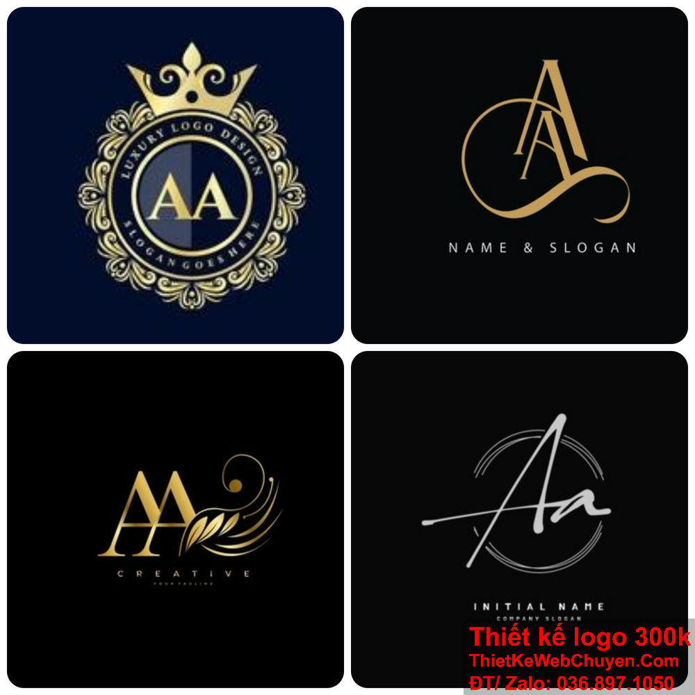 Sử dụng logo AA để tạo sự nhận biết và tăng cường uy tín. Logo AA đơn giản nhưng mang lại ấn tượng mạnh mẽ.