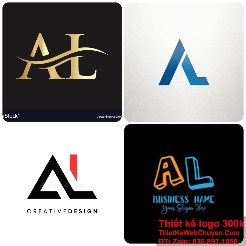 Logo AL mang lại cảm giác mạnh mẽ và uy tín. Logo AL thể hiện sự chuyên nghiệp của doanh nghiệp.