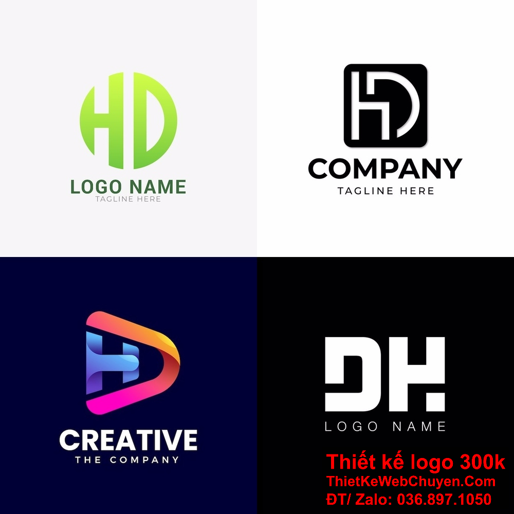 Thiết kế logo DH giúp nhận diện thương hiệu một cách dễ dàng. Từng chi tiết trong logo DH đều được chăm chút tỉ mỉ.