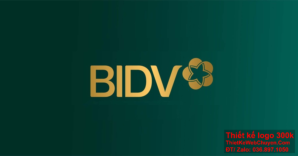 Thiết kế logo BIDV thể hiện sự hiện đại và tiên tiến của các dịch vụ ngân hàng của ngân hàng.