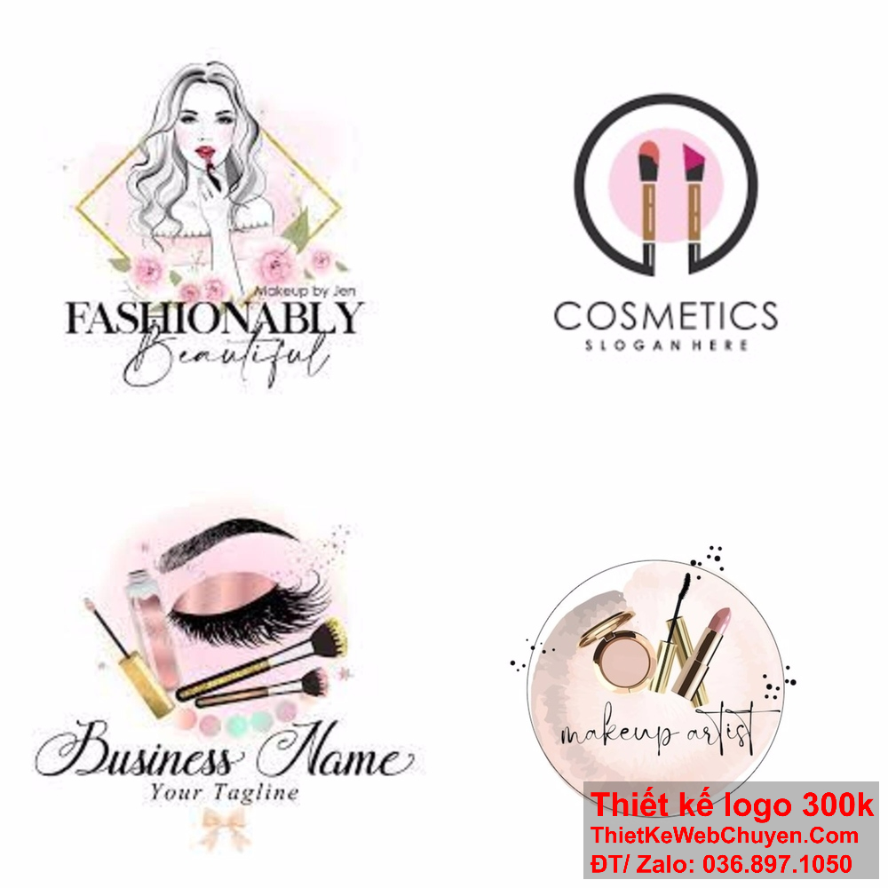 Logo makeup thường được áp dụng trong các sản phẩm và dịch vụ làm đẹp để tạo điểm nhấn và thể hiện thương hiệu.