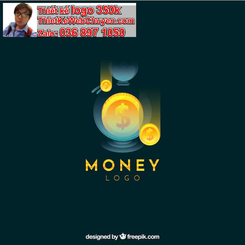 Logo online có lưới tỷ lệ vàng 