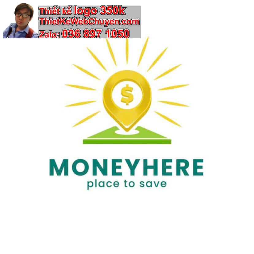 Logo online có lưới tỷ lệ vàng 