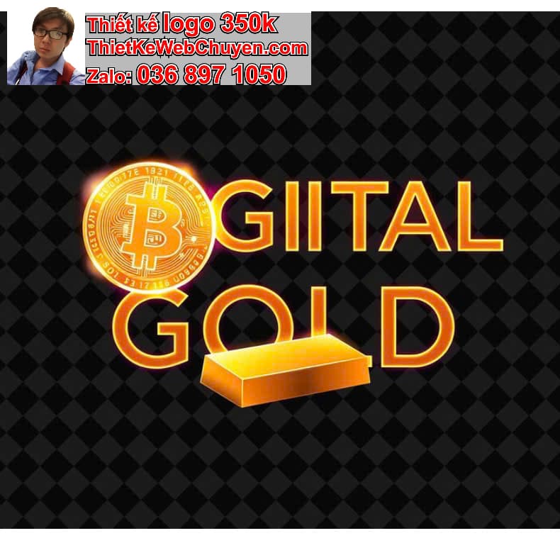 Logo online có lưới tỷ lệ vàng 