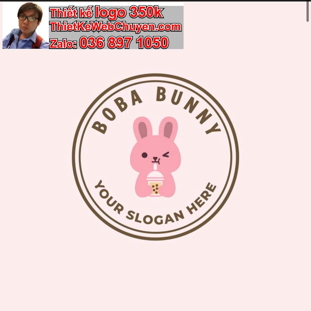 Logo online dễ thương hình tròn