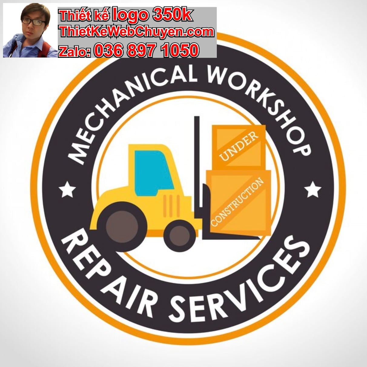 Logo online dễ thương hình tròn