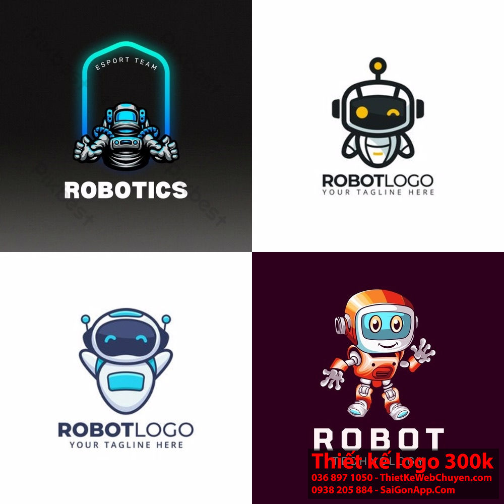 Logo robot có thể thể hiện tính hiện đại và tiên tiến của thương hiệu của bạn. Thiết kế logo robot đòi hỏi sự sáng tạo và khả năng tương tác với công nghệ.