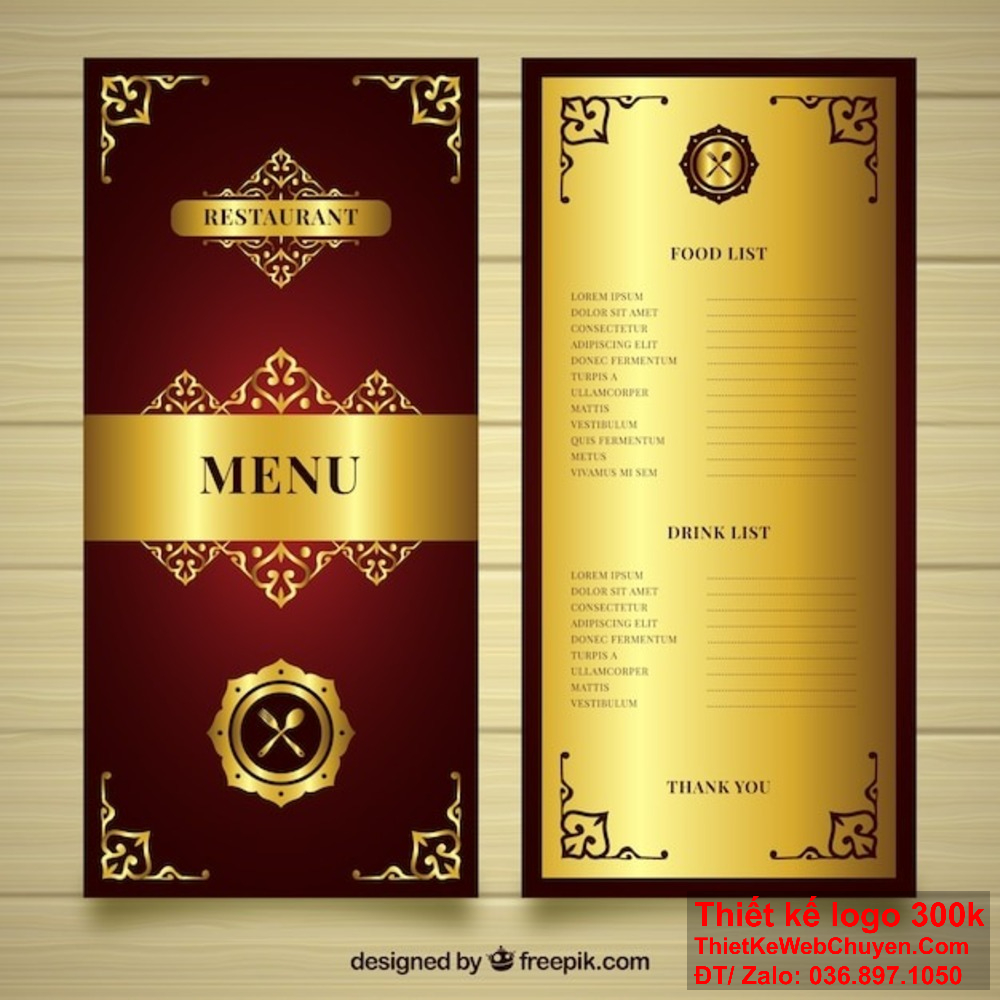 Mỗi chi tiết trong menu mẫu đẹp sang trọng đều thể hiện sự tinh tế và đẳng cấp của nhà hàng. Để tạo nên sự khác biệt, hãy đầu tư vào các thiết kế menu mẫu đẹp sang trọng và tinh tế.