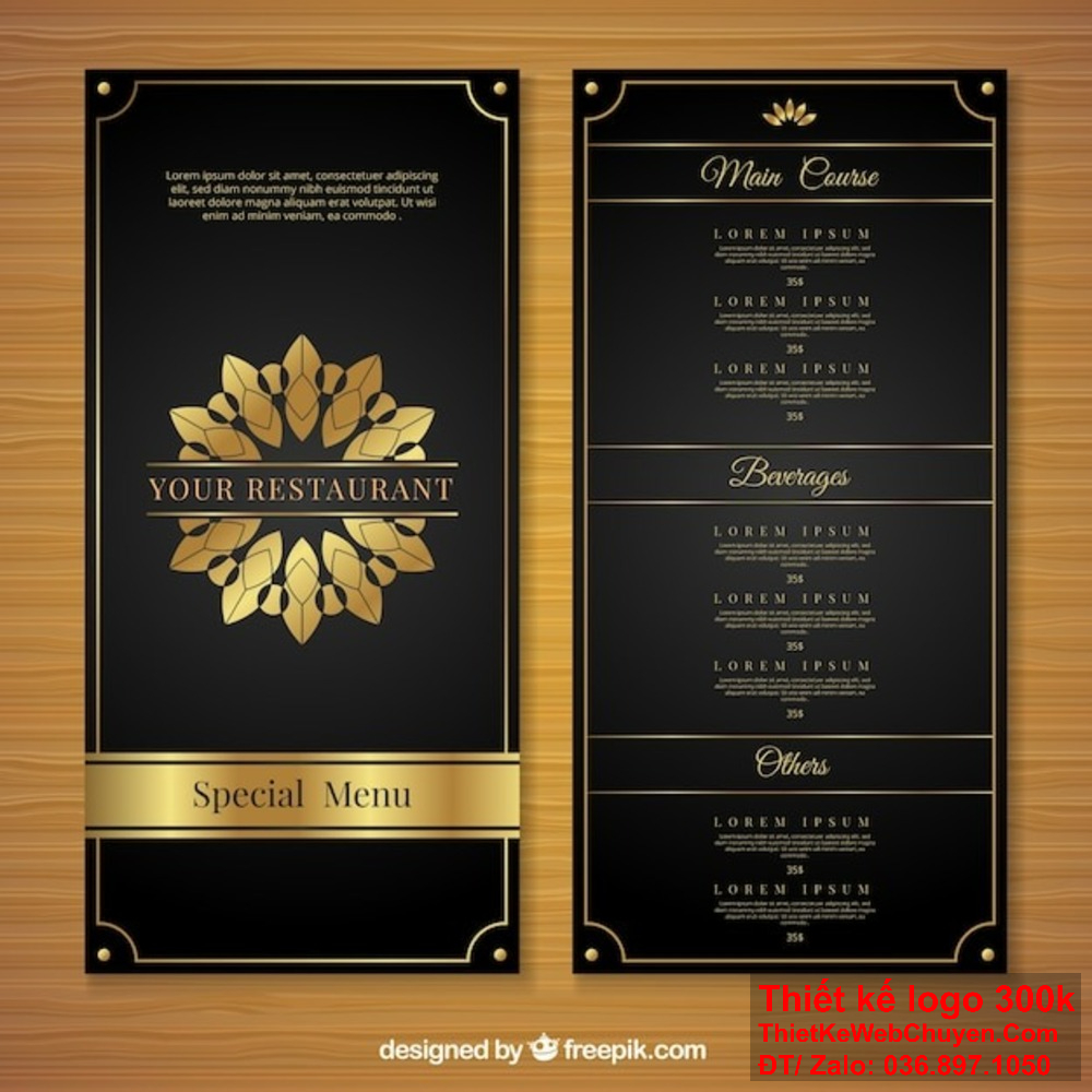 Khám phá menu mẫu đẹp sang trọng của chúng tôi, với những món ăn tinh tế và hấp dẫn. Tạo nên một phong cách riêng biệt cho nhà hàng với các mẫu thiết kế menu mẫu đẹp sang trọng.